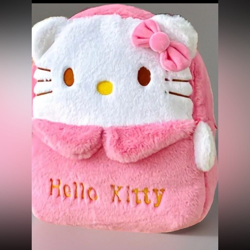 Hello Kitty Kawaii Plush Backpack | Pink and White with bow NWT
mt38 - Picture 5 of 8